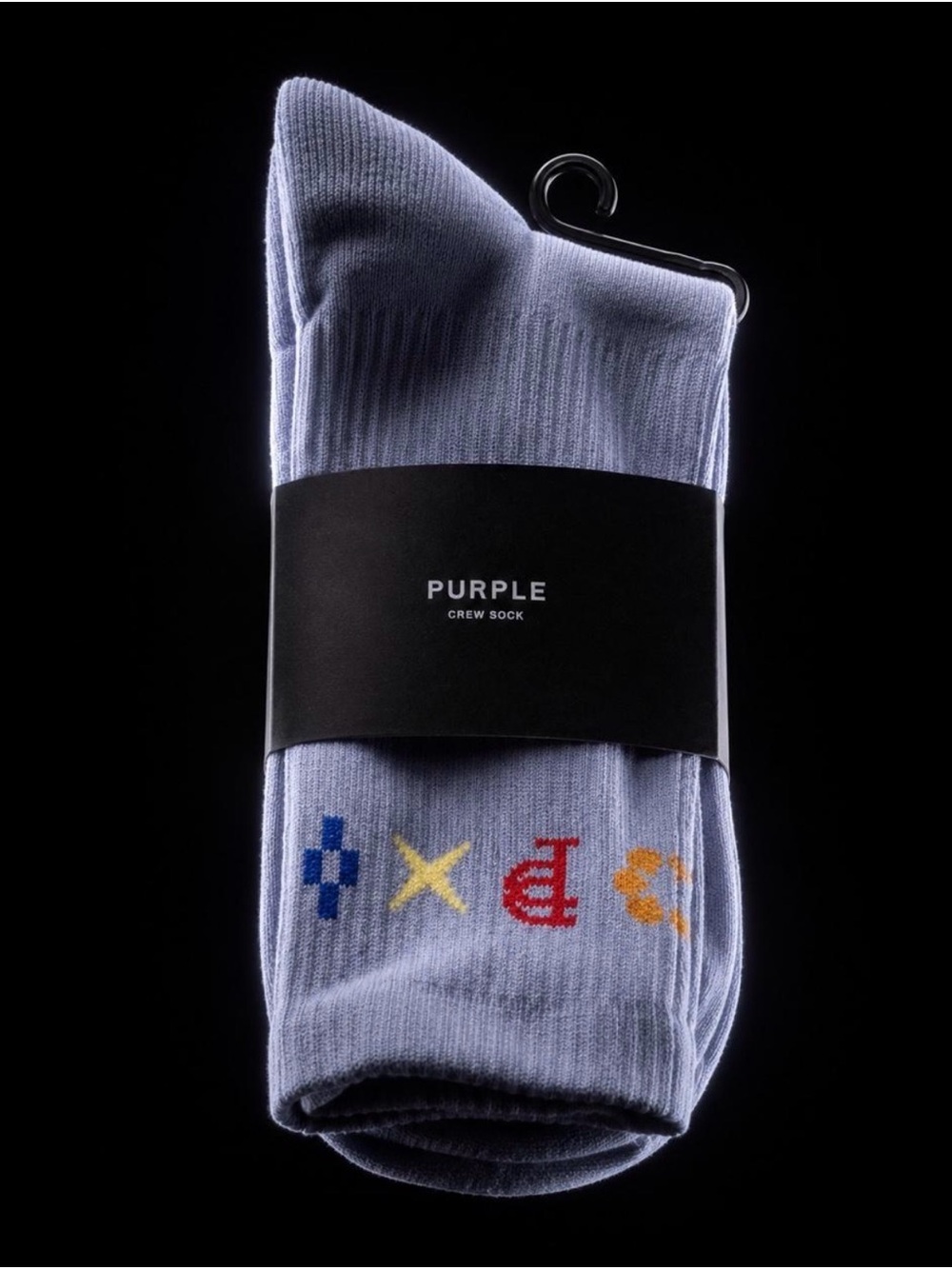 Purple Brand Crew Socks - One Size Fits Most - NWT
